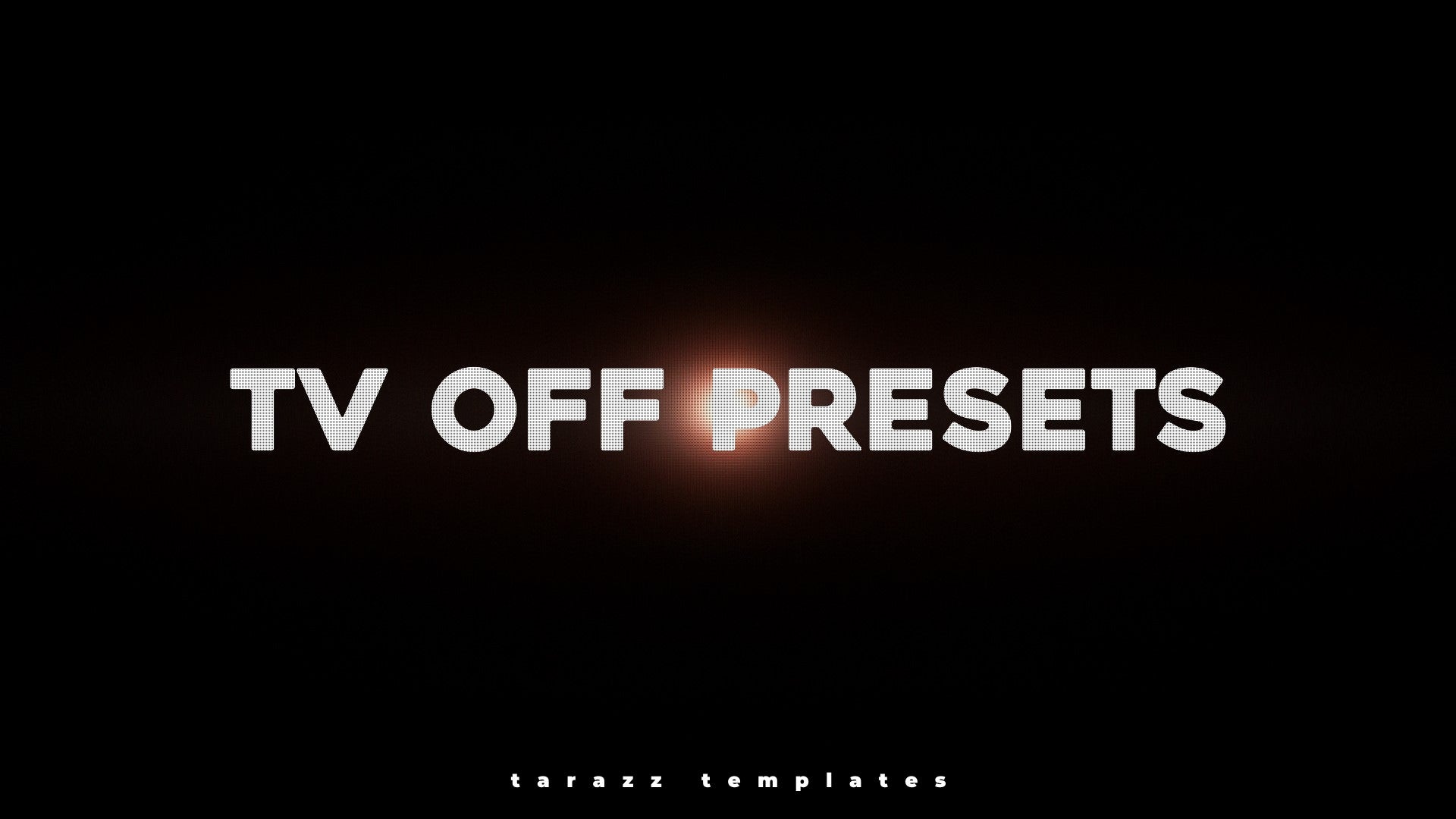 tv off presets video preview